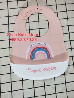 Yếm máng silicon magical holiday cho bé