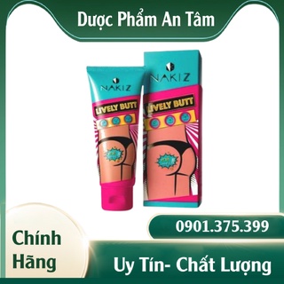 Nakiz lively butt 〡 kem thoa thâm, mụn mông, bẹn, nách, lưng, nhũ hoa, cùi chỏ, đầu gối .... thái lan