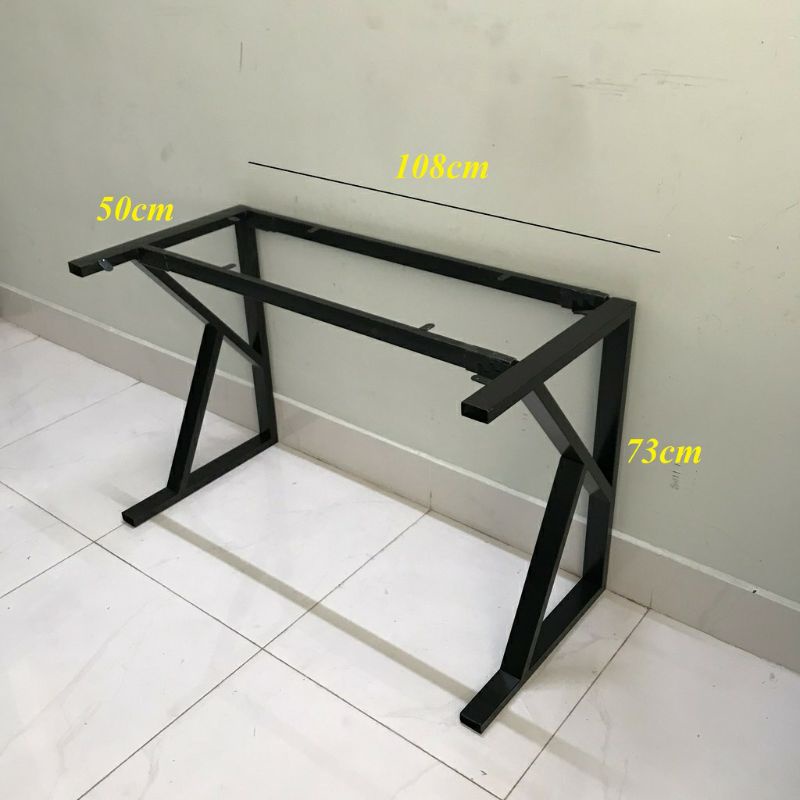 Bàn làm việc chữ K lắp ráp  mặt gỗ MDF ĐEN dày 17mm siêu sang chân sắt chắc chắn