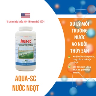 Hàng Mỹ - Vi Sinh Xử Lý Ao Nuôi Tôm, Ổn Định Màu Nước, Làm Sạch Đáy Ao, Cân Bằng pH - Aqua SC - Chai 1 Lít