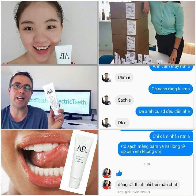 [AUTH-MẪU MỚI ] KEM ĐÁNH RĂNG AP 24 TRẮNG SÁNG WHITENING FLUORIDE TOOTHPASTE