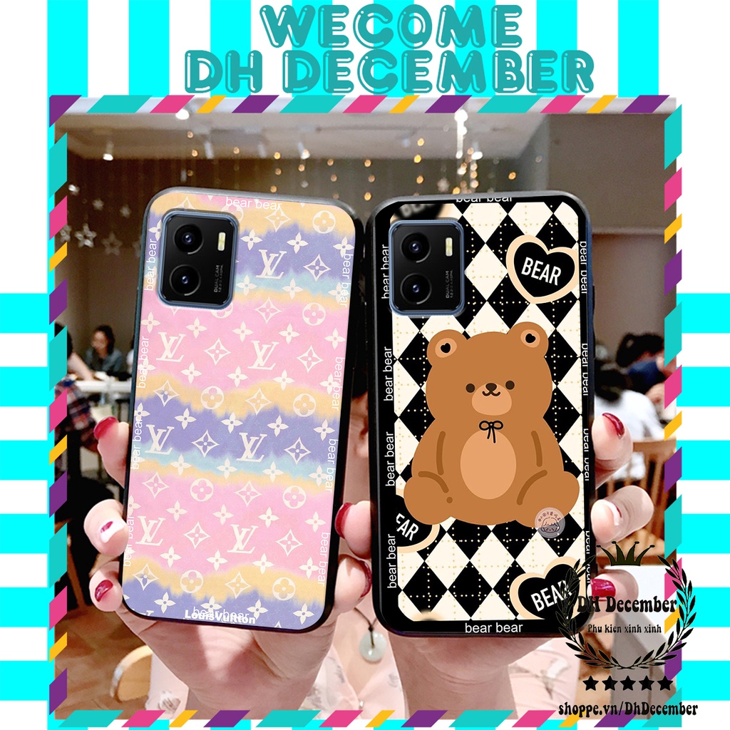 Ốp lưng Vivo Y15S in hình 3D GẤU HỒNG-GẤU BE3R -XINH XẺO CỰC ĐẸP