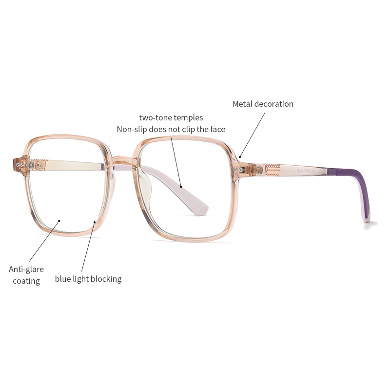 Mắt kính Zelin TJ864 gọng lớn siêu nhẹ sành điệu cho nữ