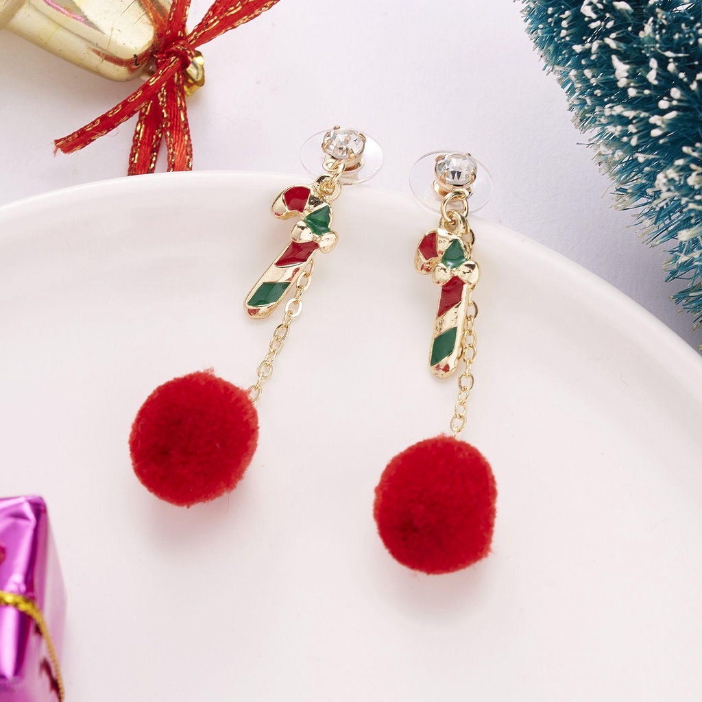PATH Khuyên Tai Lủng Lẳng Hình Ông Già Noel Tuần Lộc Cho Nữ