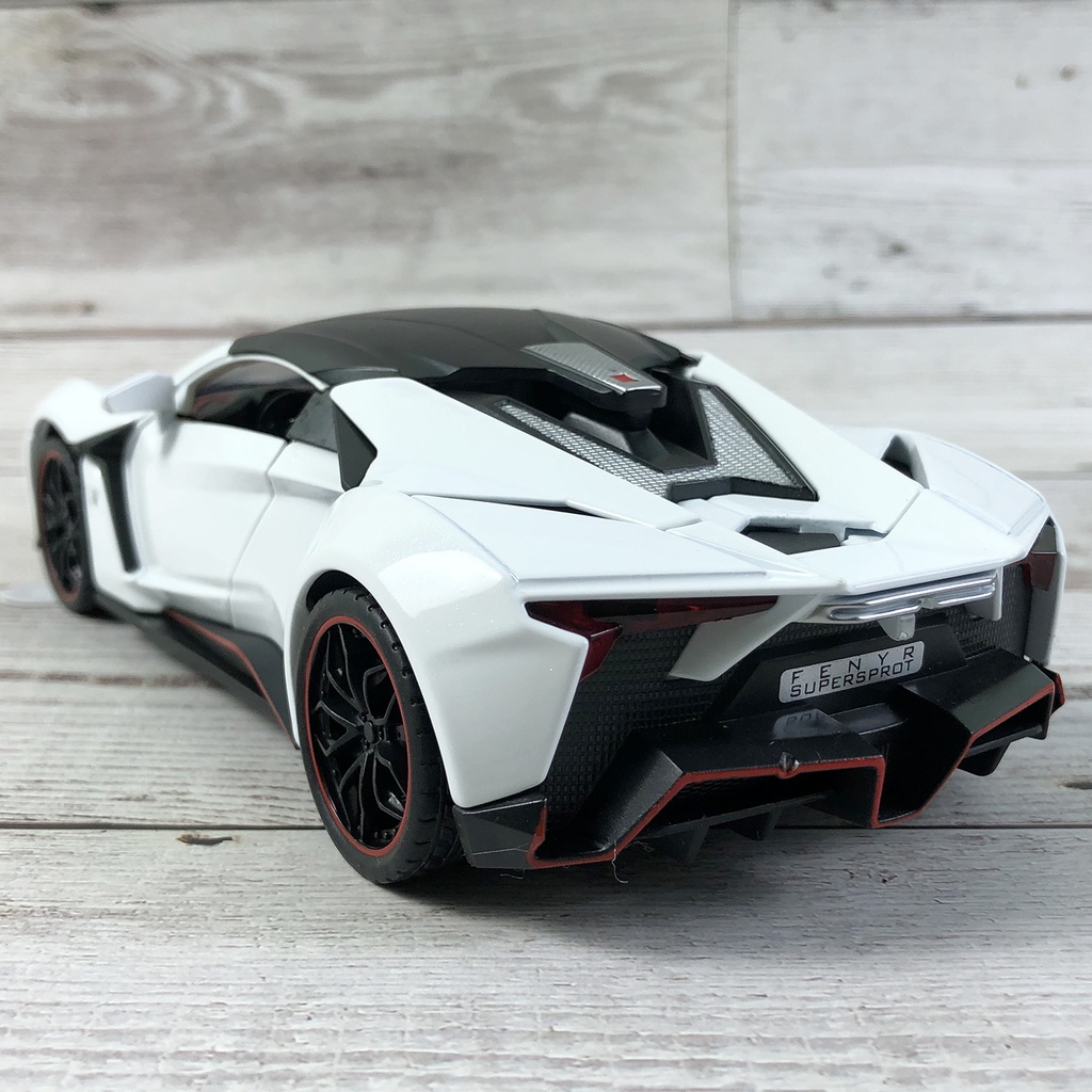 Mô hình xe Lykan Hypersport tỉ lệ 1:24 chất liệu hợp kim, làm quà, trang trí cực chất