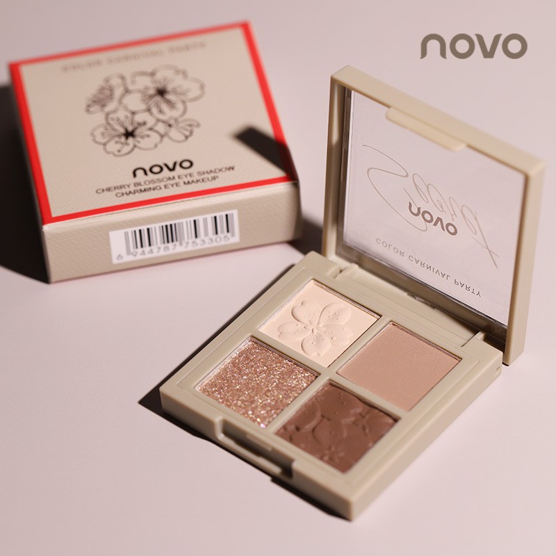 Phấn mắt NOVO 4 ô hoa anh đào