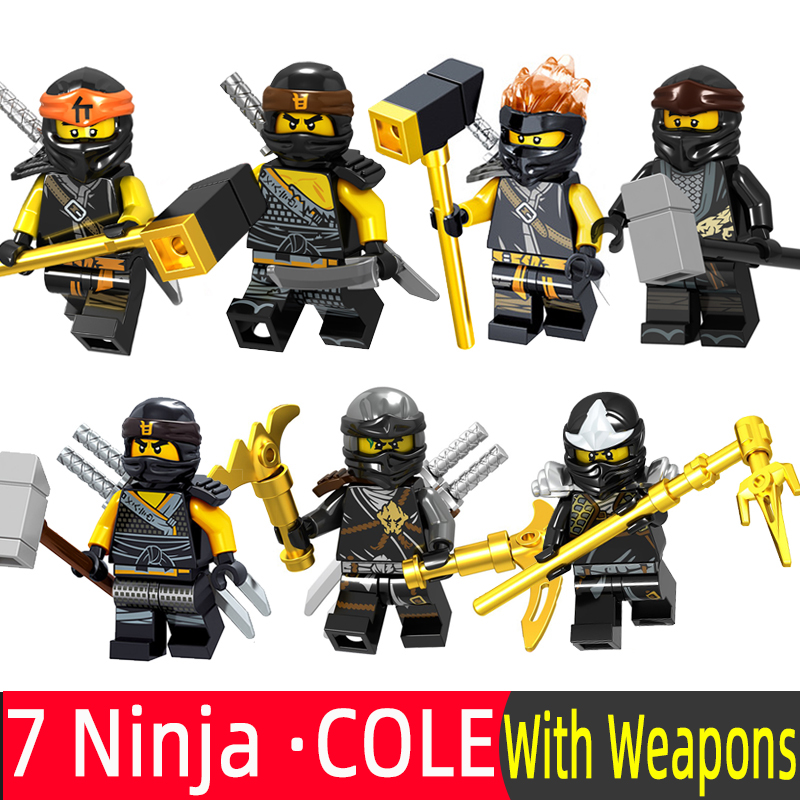 7 cái Ninjago Minifigures Lloyd Jay Zane Kai Cole Nya Harumi Tương thích Lego Ninja Movie Building Blocks Đồ chơi cho trẻ em