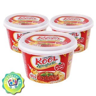 Mì trộn Cung Đình Kool Spaghetti tô 105g (có gói xốt bò bằm)