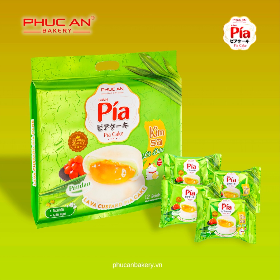 Bánh Pía Kim Sa Phúc An - Vị Lá Dứa