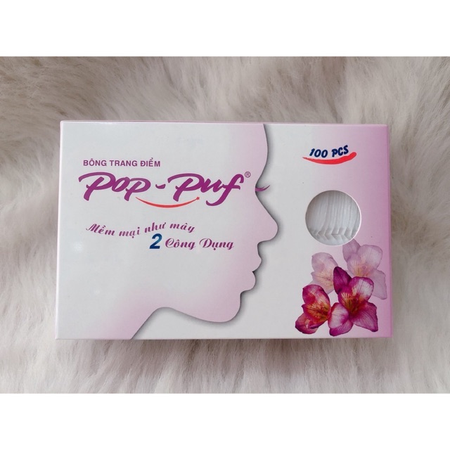 Hộp bông tẩy trang Pop Puf