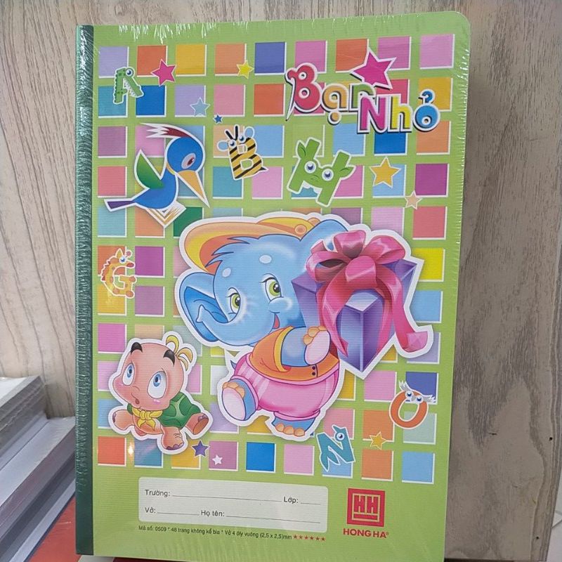 vở ô ly hồng hà 0509