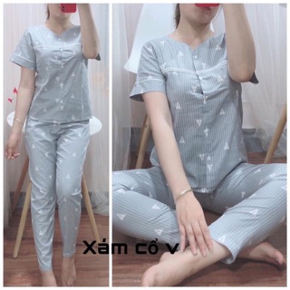 Cổ v 4 màu , đồ bộ mặc nhà ,