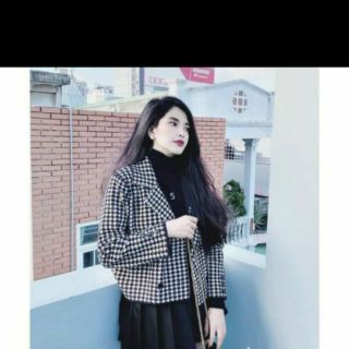 áo khoác dạ dáng ngắn 2 lớp