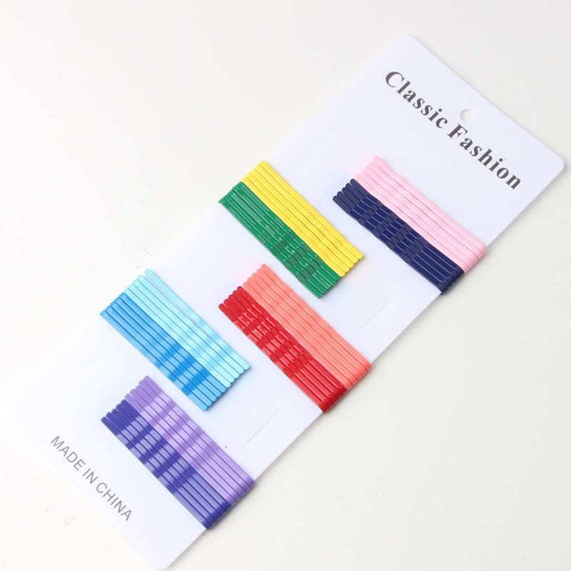 Bộ 50 chiếc kẹp tăm dạng gợn sóng đơn giản cho nữ