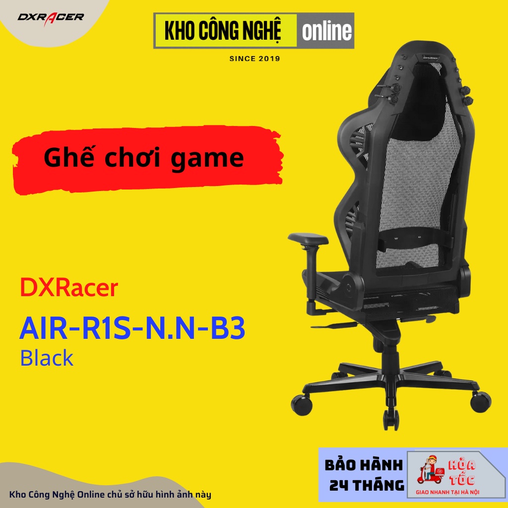 Ghế lưới DXRacer AIR series AIR-R1S-N.N-B3 / Black (AIR/D7200/N)