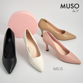 Giày cao gót Muso 7cm mũi nhọn dễ thương thích hợp đi làm đi chơi