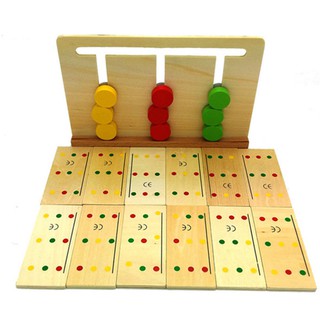 Bộ tư duy logic 3 màu Giáo cụ Montessori đồ chơi giáo dục