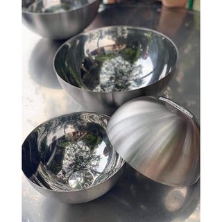 Combo 2 âu bằng inox 304 sáng bóng sz 28 và 20