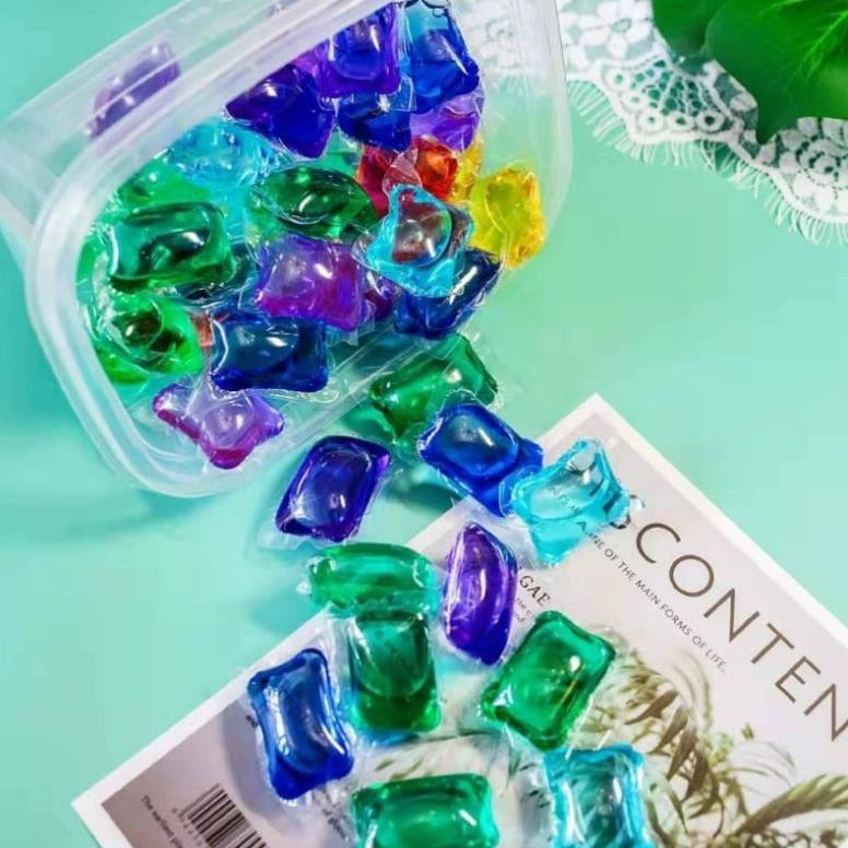 [RẺ VÔ ĐỊCH❤️]  50 VIÊN GIẶT XẢ SẮC MÀU HÀNG NỘI ĐỊA TRUNG QUỐC