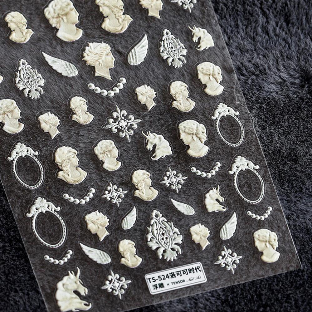 MOCHO Miếng Dán Trang Trí Móng Tay 5D Siêu Mỏng DIY