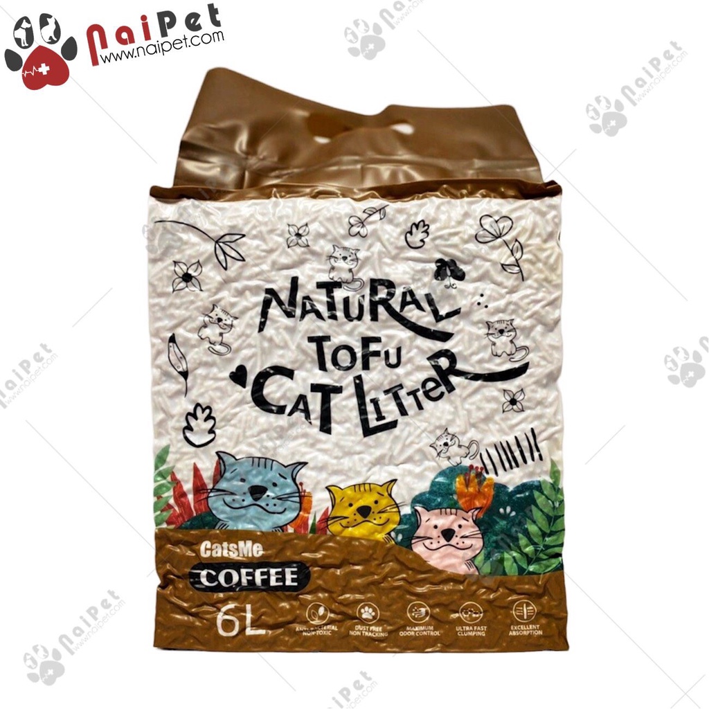 Cát Vệ Sinh Cát Đậu Nành Cho Thú Cưng Natural Tofu Cat Litter Cats Me 6L