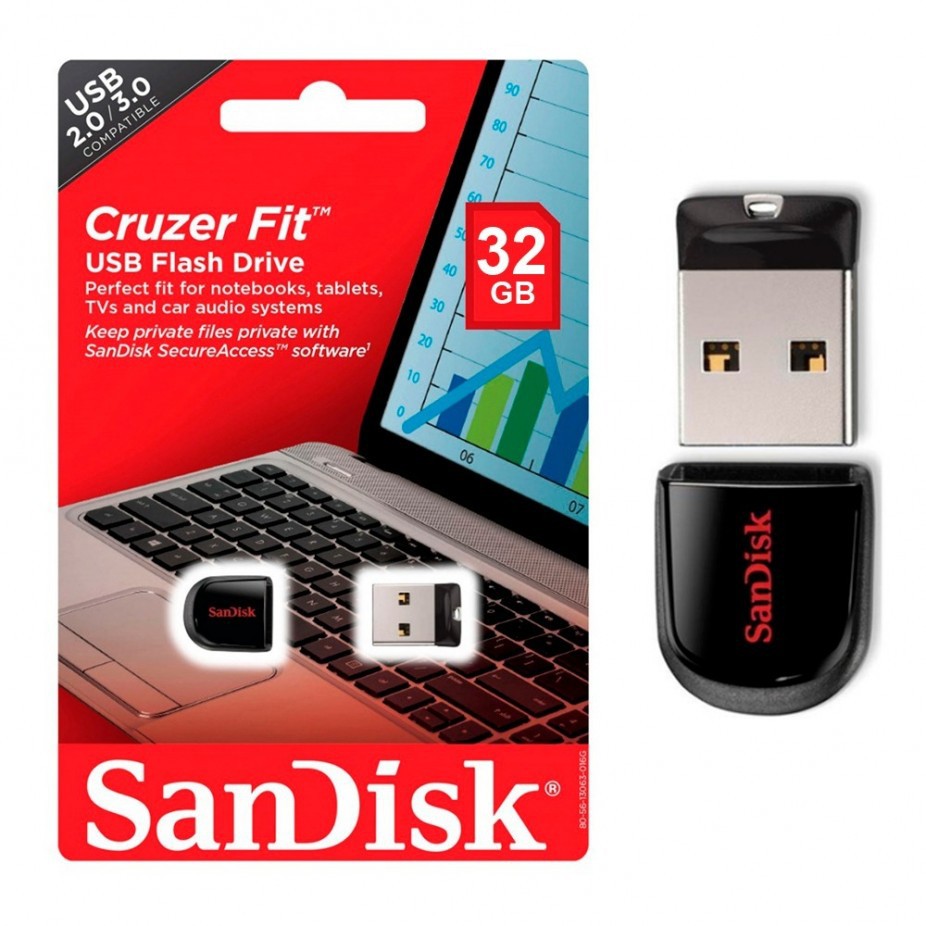 USB 32GB SanDisk Cruzer Fit USB 2.0 - Bảo hành 5 năm