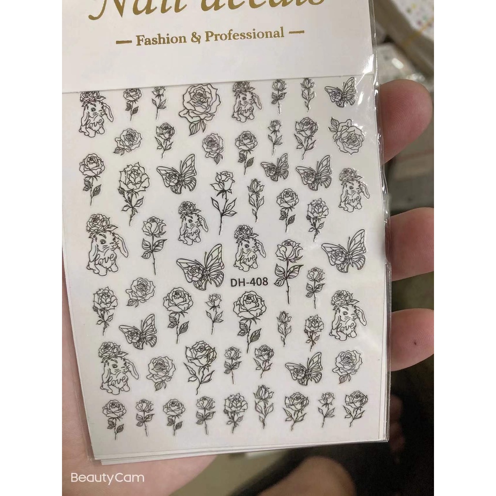 stiker trang tri nail 408