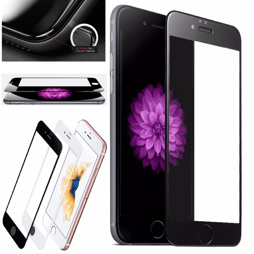 8 / 7/ 6 / 6s Plus Full Tempered Glass Screen Protector 3D Curved Cover