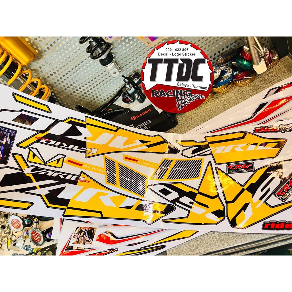 [ Giá 1 bộ ] Tem Decal Vario mẫu zin đủ màu ✌🇹🇭