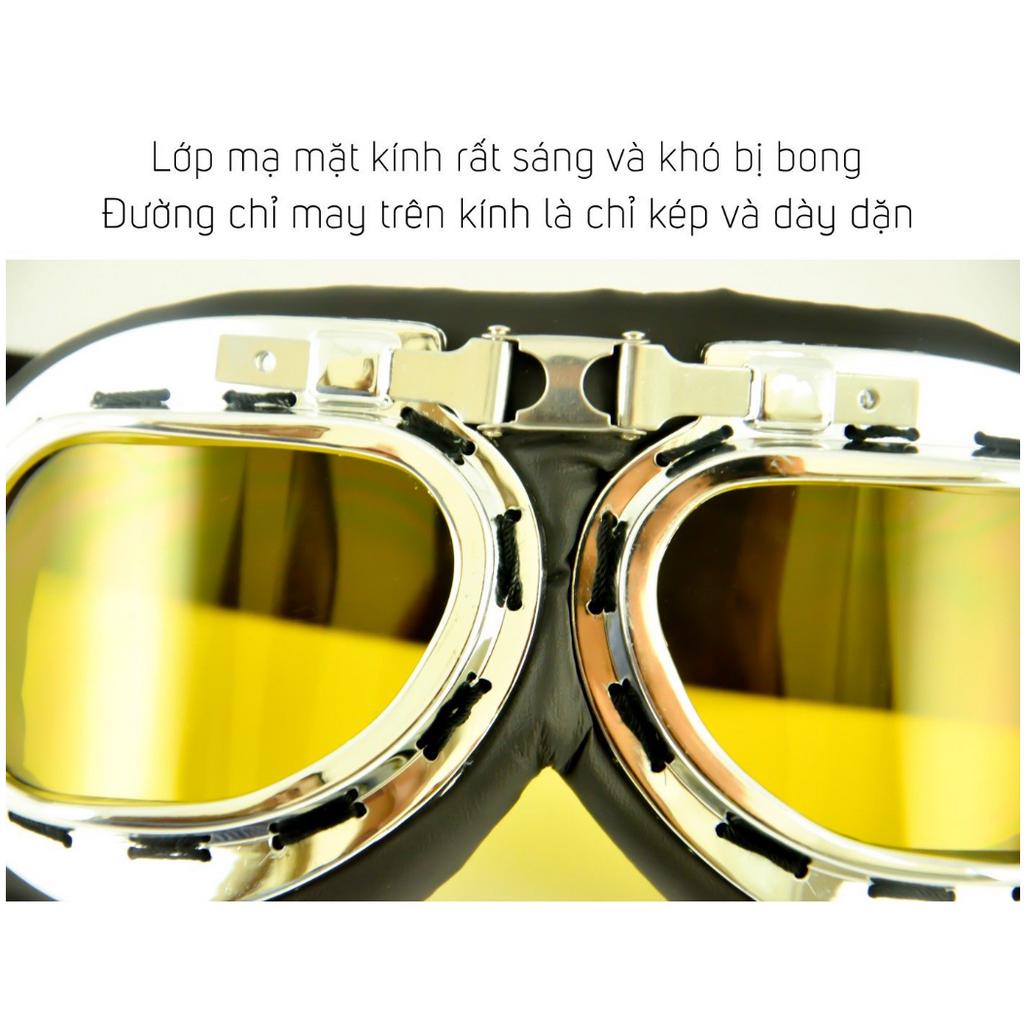 Kính Phi Công UV400 Gắn Mũ Bảo Hiểm, Phụ Kiện Trang Trí Nón Bảo Hiểm Độc Đáo