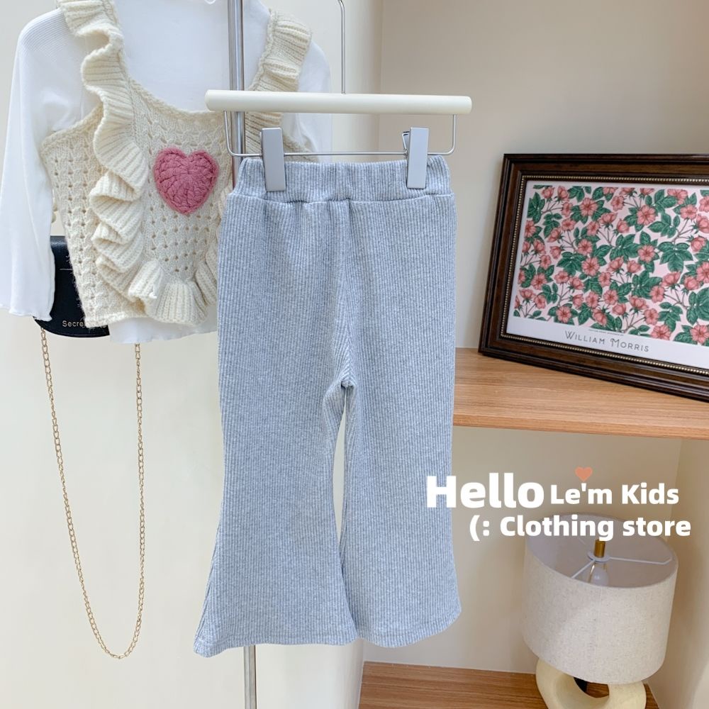 Hàng Mới Về [Hàng Mới Về] Quần Dài Ống Loe Ôm Dáng Phong Cách Phương Tây Dễ Phối Đồ Phong Cách Hàn Quốc Cho Nữ