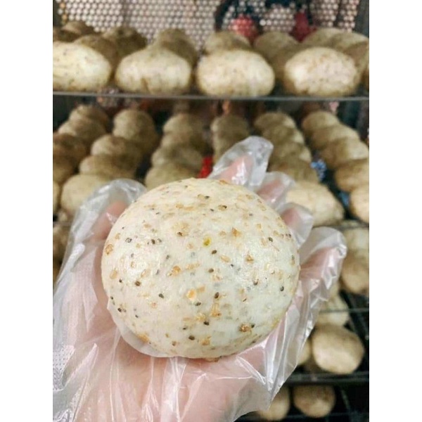 85k hộp 4 Cái Bánh Bao Gạo Lứt Nguyên Cám Nhân Gà Nấm ăn kiêng(giao hỏa tốc TP HCM)