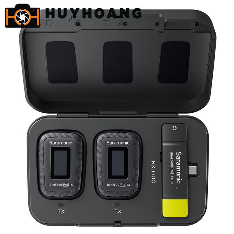Micro thu âm không dây Saramonic Blink 500 Pro B6 cổng Type C ( 2phát + 1thu) - IPhone 15