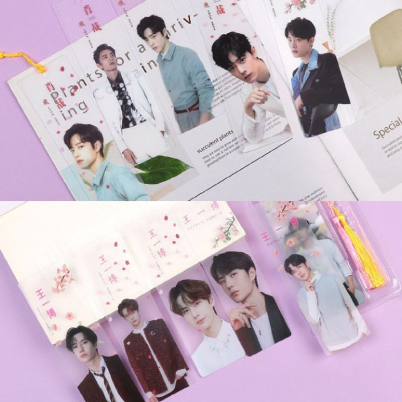 Bookmark Bác Quân Nhất Tiêu BJYX thẻ kẹp đánh dấu sách Tiêu Chiến Vương Nhất Bác