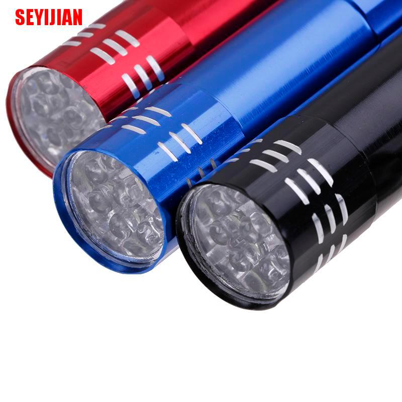 Đèn Pin Mini Uv 9 Bóng Led Bằng Nhôm Chất Lượng Cao