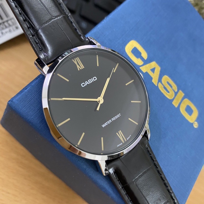 Đồng hồ nam dây da Casio Anh Khuê MTP-VT01L-1BUDF
