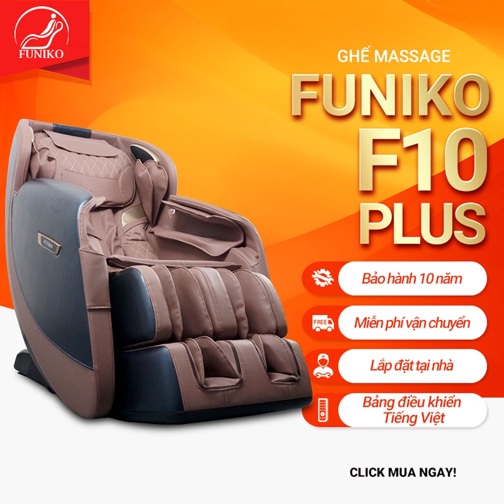 Ghế massage toàn thân,Bảo hành 10 năm Funiko F10 plus,4D di chuyển massage trị liệu chuyên sâu
