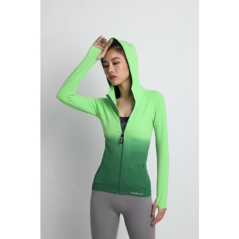 ÁO KHOÁC thể thao Nữ Loang màu CAO CẤP CÓ TÚI