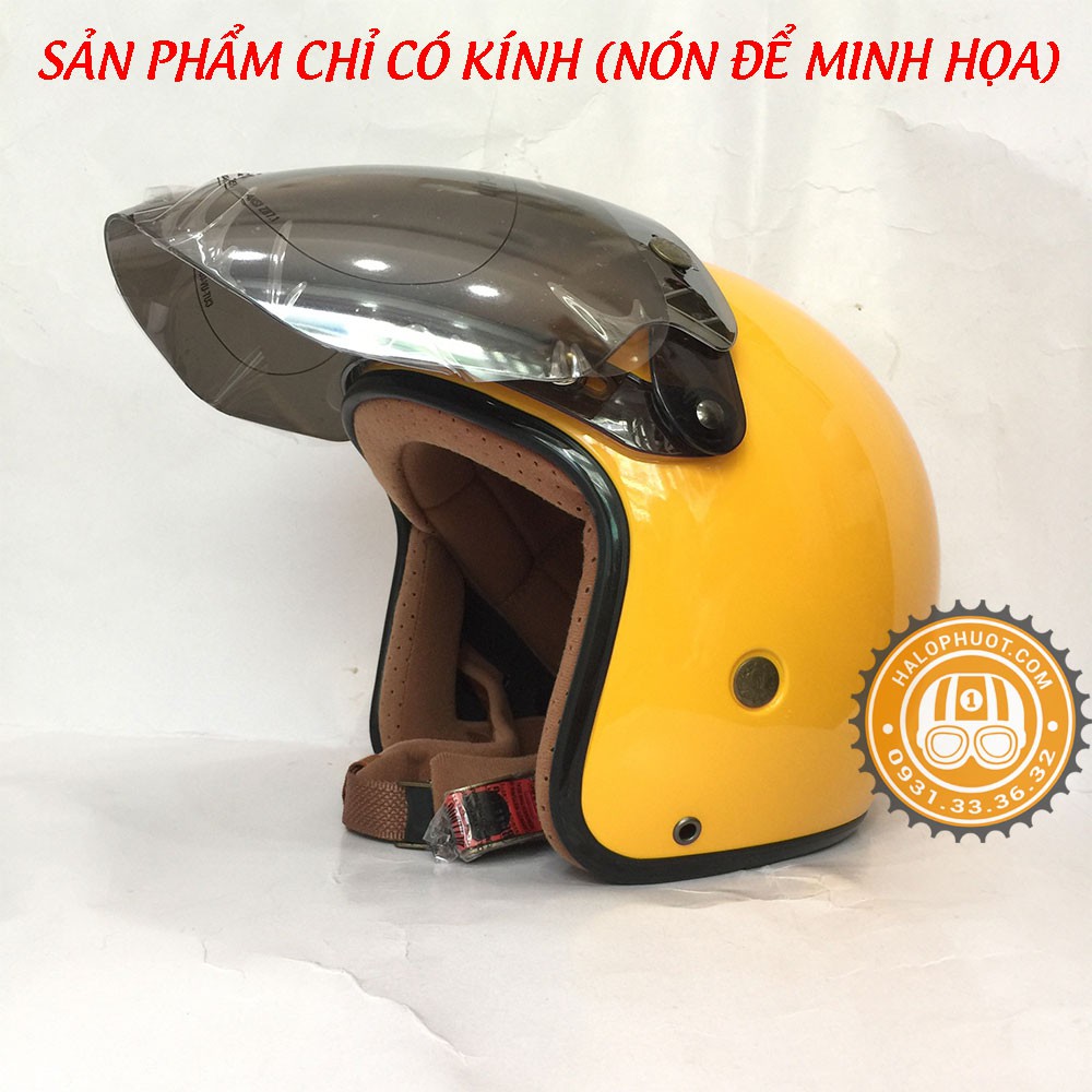 Kính Eagle Bulldog gắn nón 3/4 (Tráng gương)