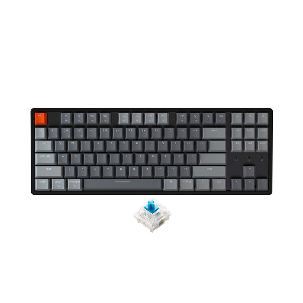 Bàn phím cơ TKL không dây Keychron K8 Aluminum Led RGB HotSwap Gateron Switch