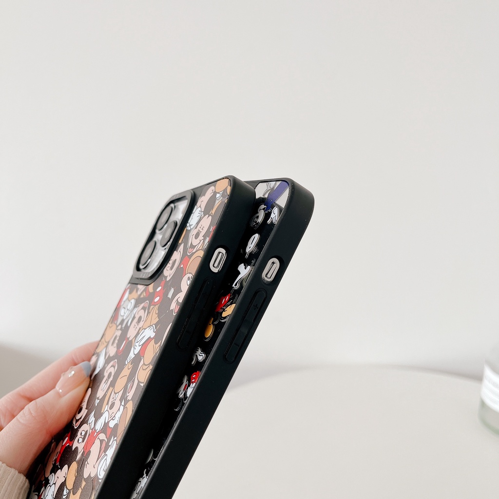 Ốp Điện Thoại TPU Chống Sốc Tráng Gương In Hình Chuột Mickey Cho iPhone 14 pro max 11 14Plus 13 pro max 12 pro max