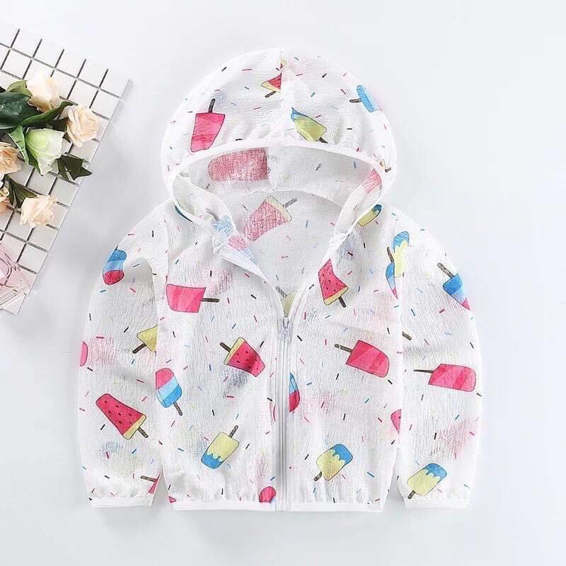 Áo chống nắng  vải cotton sợi tre chống UV cho bé, hàng loại 1