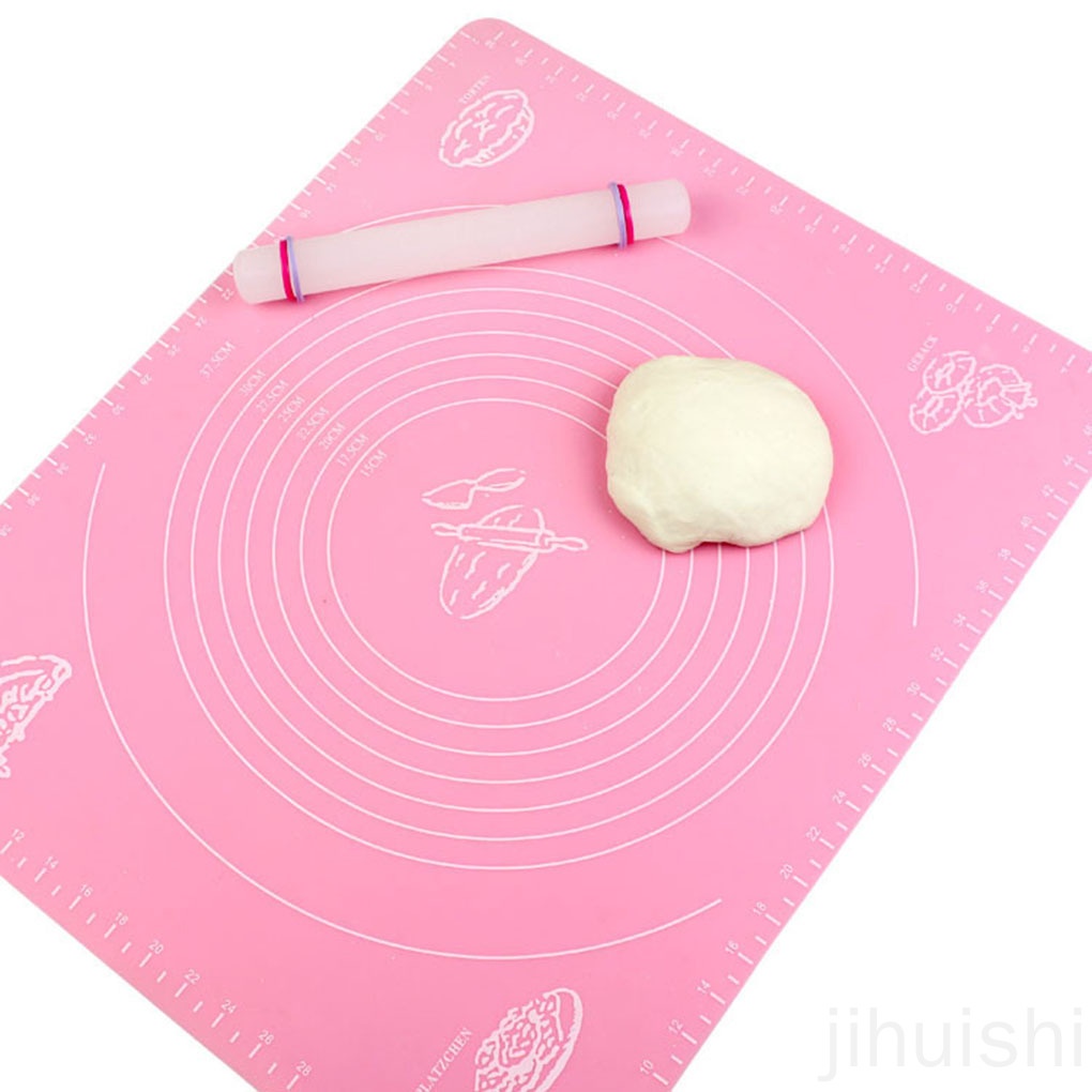 Silicone Thảm Silicon Nhào Bột Làm Bánh Tiện Dụng Cho Nhà Bếp