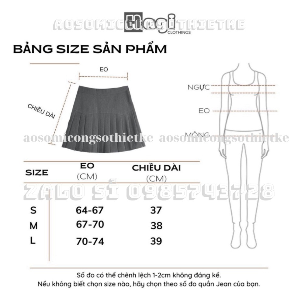 Chân váy tennis xếp ly dáng mới chữ A lưng cao che hông bigsize phong cách ullzzang (có XS, XL inbox riêng shop) ka