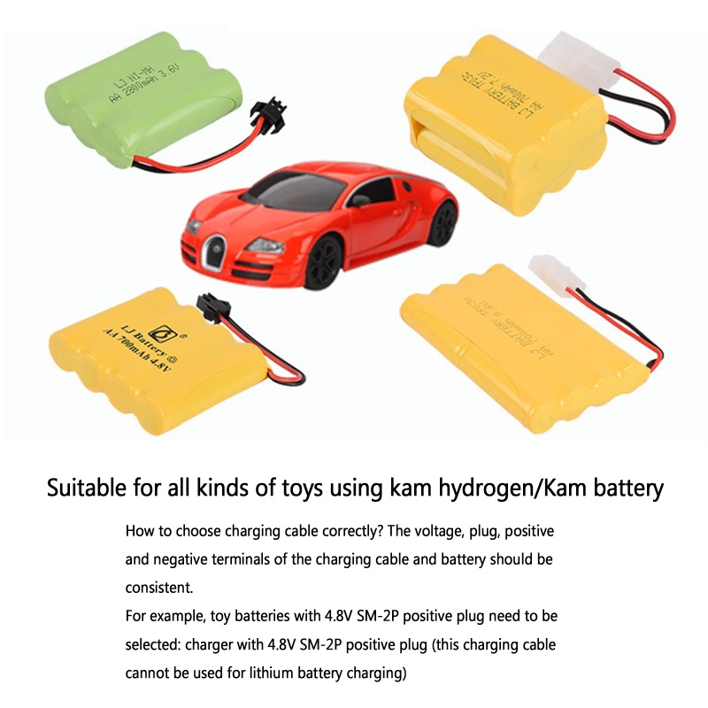 Cục Sạc USB 9.6V 200mA Với Đầu Nối SM-2P NiMH NiCD RC Cho Đồ Chơi Điều Khiển Từ Xa