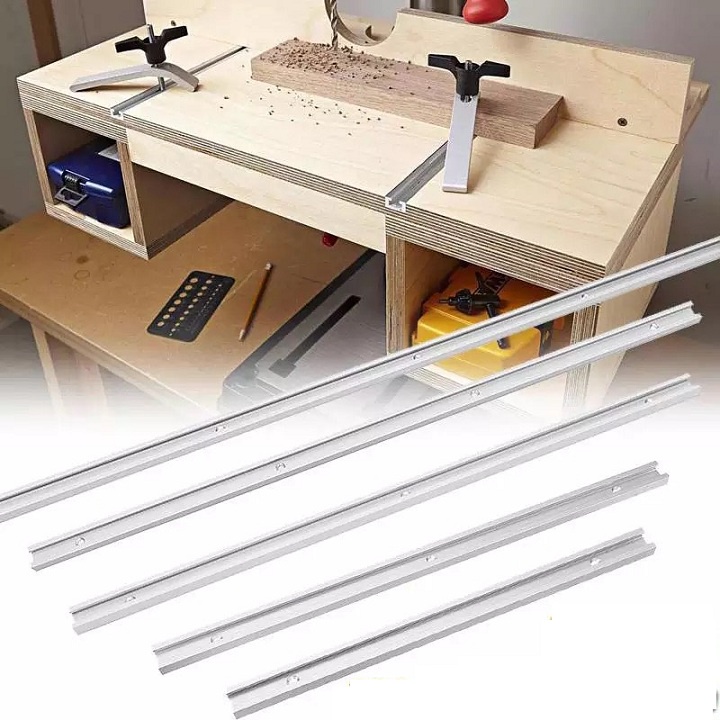 ray trượt bàn cưa 50-80-100-122cm bản rộng 3cm chất liệu nhôm đúc cao cấp