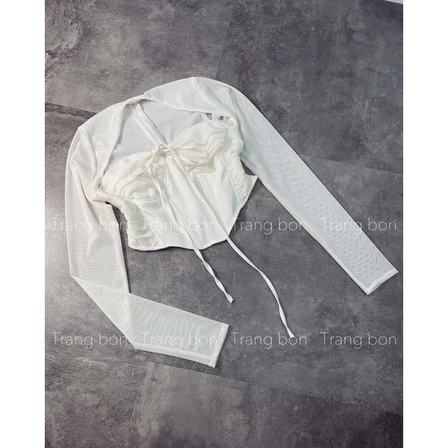 Áo lưới gọng dài tay