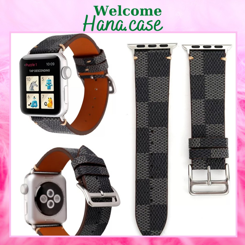 [GIÁ HỦY DIỆT] Dây Da LV Apple Watch Cao Cấp Sang Trọng - hana.case