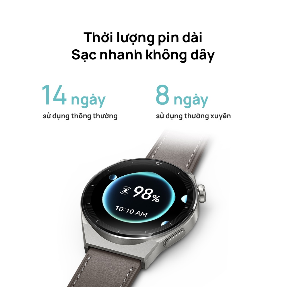 Đồng Hồ Thông Minh HUAWEI WATCH GT 3 Pro | Gốm tinh thể nano | Điện tâm đồ | Lặn tự do