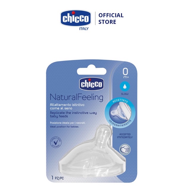 Núm ty nghiêng Pisa Natural Feeling Chicco chính hãng